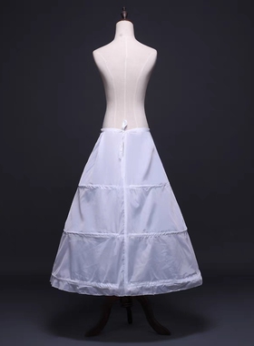 婚纱礼服演出服装3圈配饰裙撑搭配演出服白色内衬蓬蓬半身衬裙撑