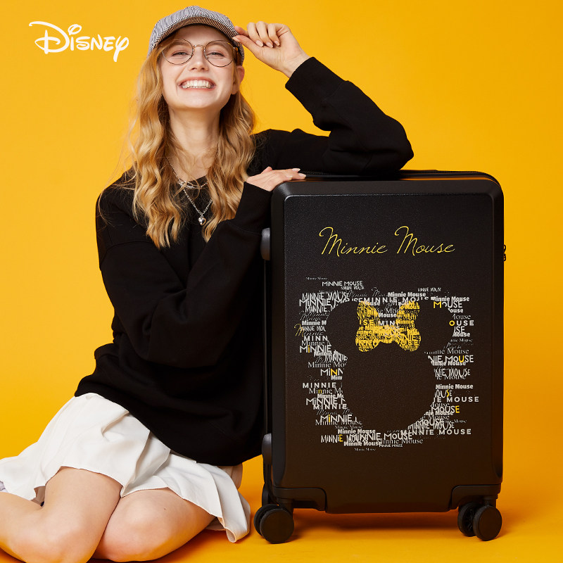 迪士尼网红ins女可爱26寸24拉杆箱 途威箱包旅行箱