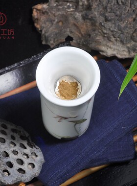 碎料手绘蜻蜓液晶显示熏香炉