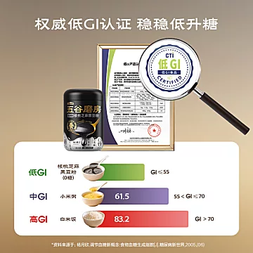 【伊能静同款】五谷磨房0糖核桃黑豆粉五黑[5元优惠券]-寻折猪