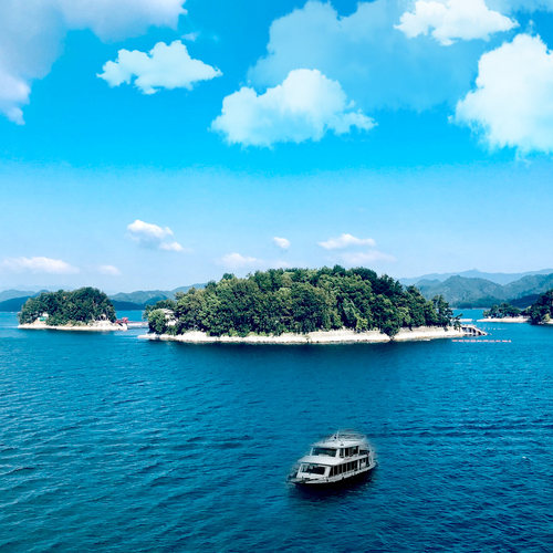 千岛湖一1日游纯玩梦想号游船穿越中心湖区西南湖区梅峰岛 月光岛 - 图3