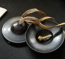 Nepal touch Suzuki old Pine Xia pure handmade bronze cymbal bump bell bronze Non-pure bronze Bell Bell Bag