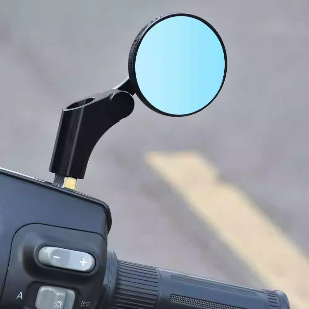 适用九号电动车机械师M95 F30C F90M V30C改装新款复古圆镜后视镜 - 图3