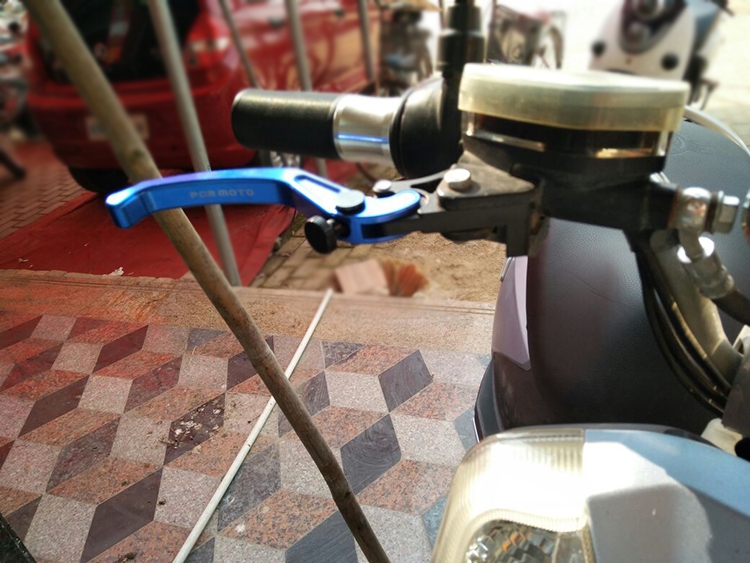 适用小牛九号009刹车手把改装骠骑祖玛山猫 双碟刹拉杆 刹车牛角 - 图2