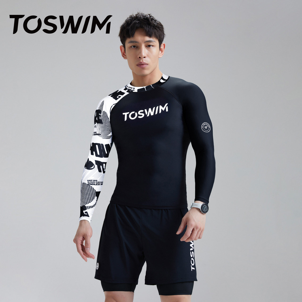 toswim男士防晒速干保暖温泉冲浪服 toswim男士泳衣