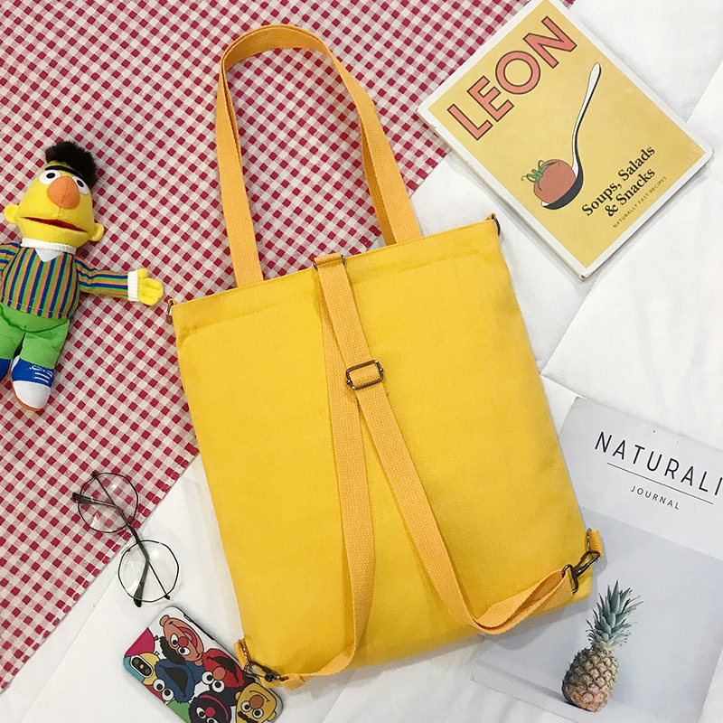 帆布包女韩版ins日系大容量斜挎包 圣茵娜双肩背包