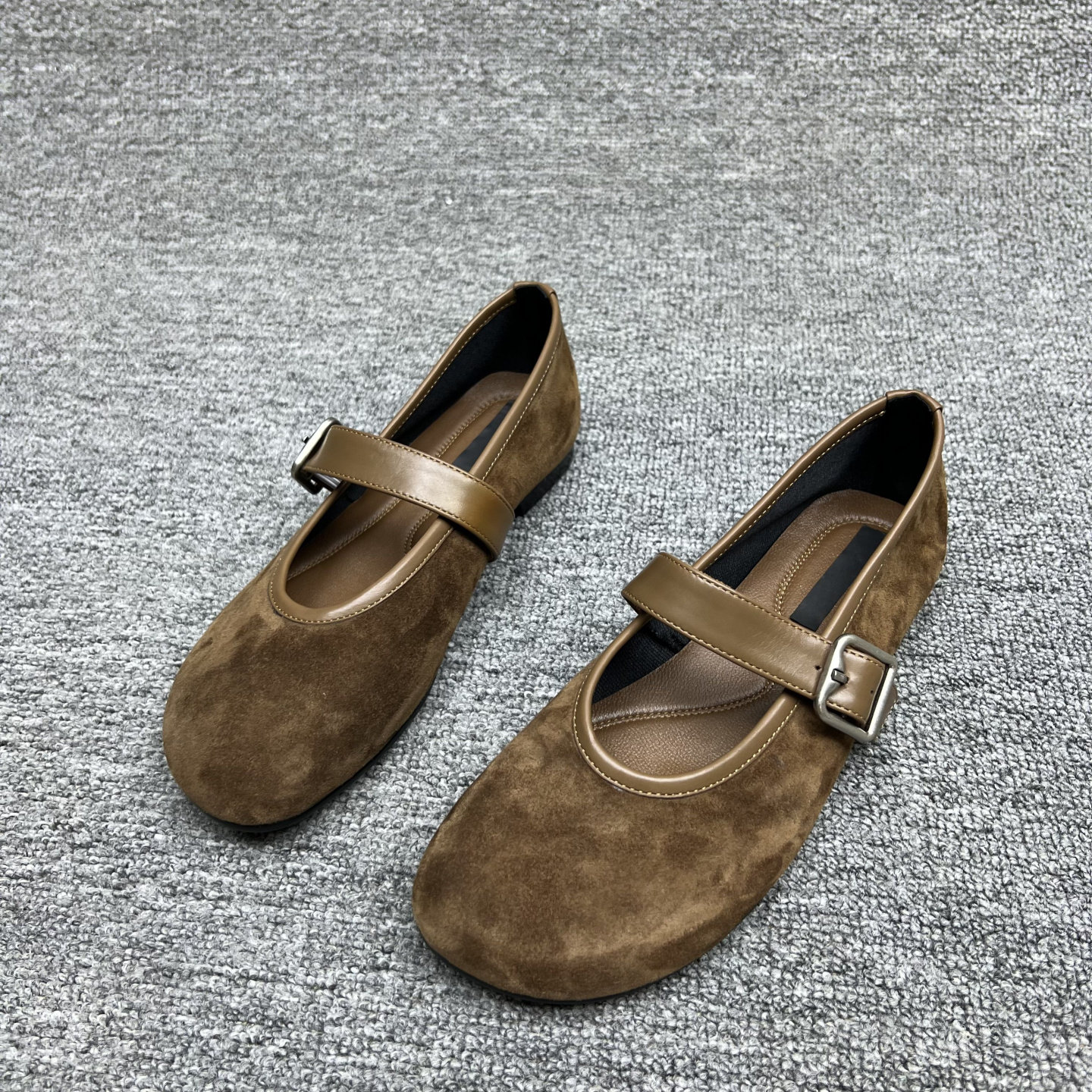 欧洲站2025秋新款欧货真皮女鞋低跟平底一字扣羊猄皮玛丽珍鞋单鞋,淘宝优惠券,粉丝福利购,淘宝优惠卷