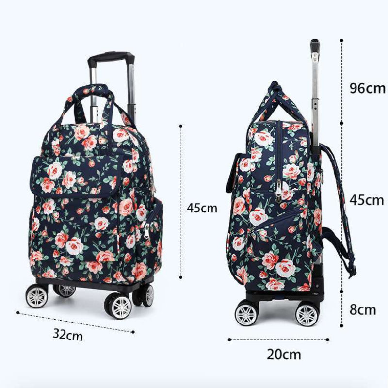 拉杆包旅行包登机包拉杆袋18寸小型旅行袋万向轮短途旅游双肩包,淘宝优惠券,粉丝福利购,淘宝优惠卷