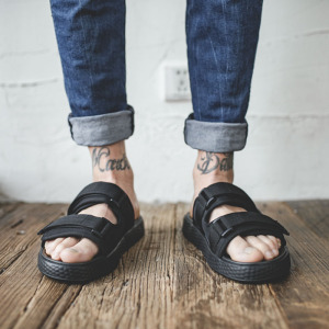 韩版潮流个性男士拖鞋