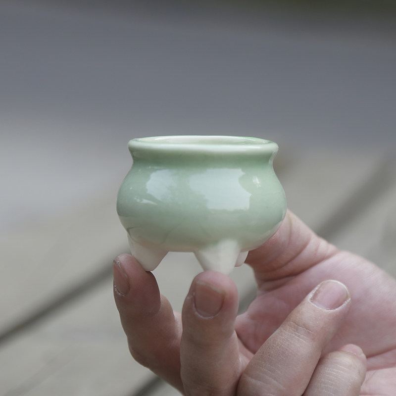 小花盆拇指盆无土多肉冰裂水草鱼缸摆件可泡水底部有孔迷你小花器,淘宝优惠券,粉丝福利购,淘宝优惠卷