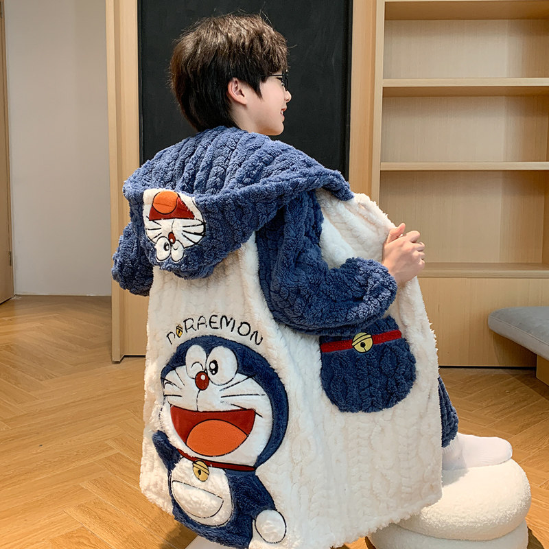 2025新款儿童睡衣男童秋冬季法兰绒男孩加厚珊瑚绒睡袍家居服套装,淘宝优惠券,粉丝福利购,淘宝优惠卷