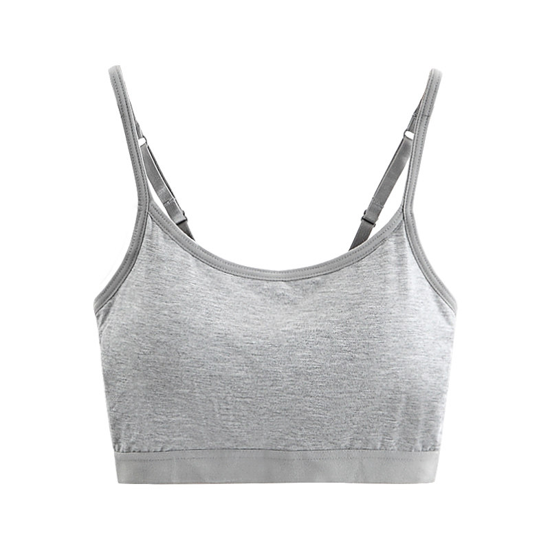 歆觅带无钢圈小短款百搭露脐女胸垫 歆觅背心吊带