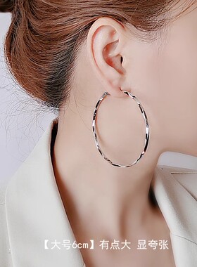 欧美风925银针女无百搭气质