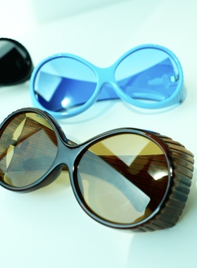 遮阳圆赛博朋克男女造型墨镜