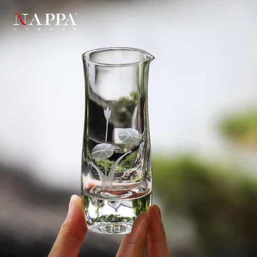 NAPPA家和系列 手工雕刻白酒杯分酒壶 纯人工吹制+雕刻高档酒具 - 图1