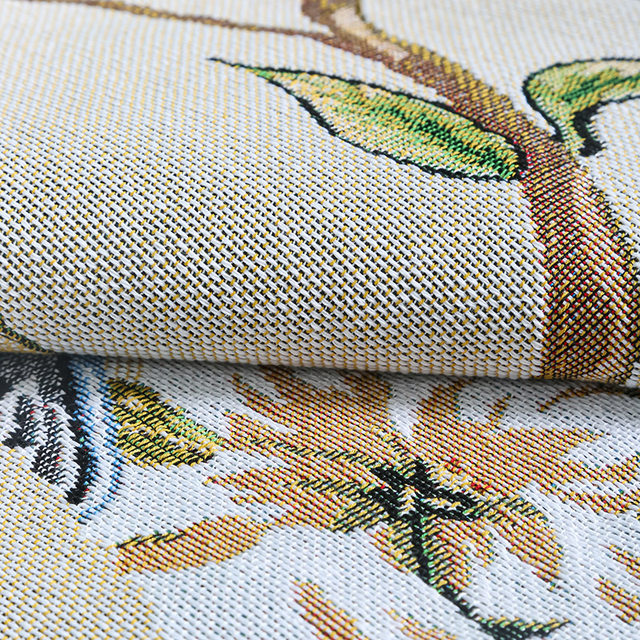 Thickened sofa towel American country flower and bird blanket