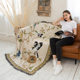 Thickened sofa towel American country flower and bird blanket