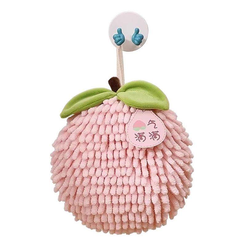 加厚雪尼尔擦手球毛巾 强吸水不掉毛厨房专用 橘色绿色可选,淘宝优惠券,粉丝福利购,淘宝优惠卷