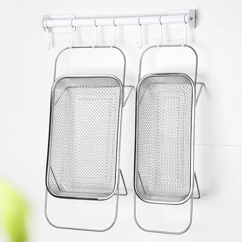 可伸缩水槽沥水篮不锈钢洗菜盆置物架厨房水池沥水架洗碗池沥碗架 - 图1