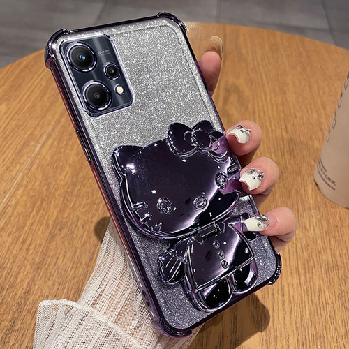 适用realmeQ5狂欢版手机壳真我q5保护5G硅胶套RMX3478全包防摔oppo透明软壳oppoq带支架realme女新款q55g镜子 - 图1