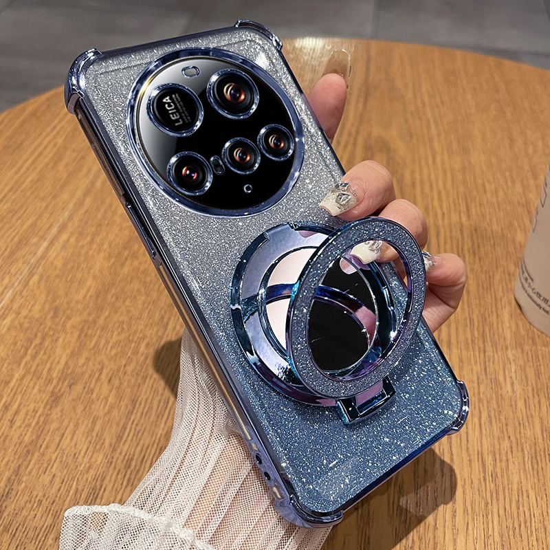 适用于小米15ultra手机壳xiaomi15u保护硅胶套自带镜头膜全包气囊防摔utral透明uitra软壳女新款支架镜子创意 - 图2