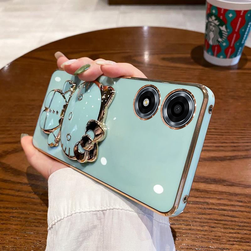 适用oppoA2x手机壳oppo保护A2x硅胶套PJS110全包防摔5G软opa新款oppa带镜子opooa支架x5g女opopa可爱oppopjs - 图1