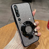Suitable for Xiaomi 10 glitter transparent protective case with stand