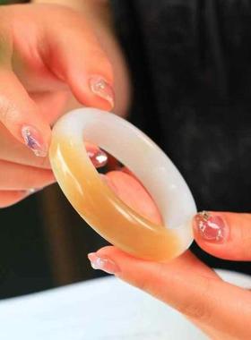 带证书天然和田玉正圈口女款