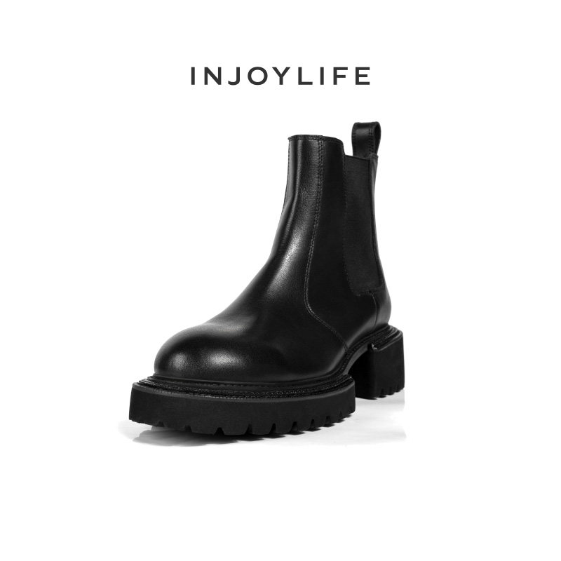 INJOYLIFE Chelsea platform shoes ankle boots