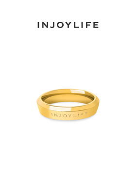 INJOYLIFE情侣对戒金色指环男银色简约食指戒送男友ins情人节礼物