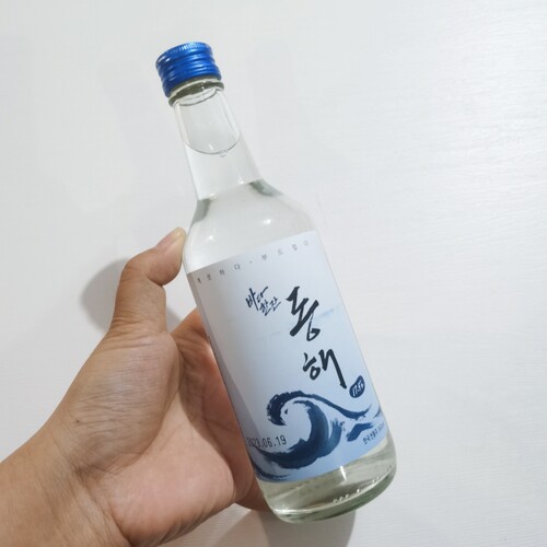 韩国烧酒韩国白酒东海烧酒23度蒸馏谷酒原装进口360ml瓶装 - 图1