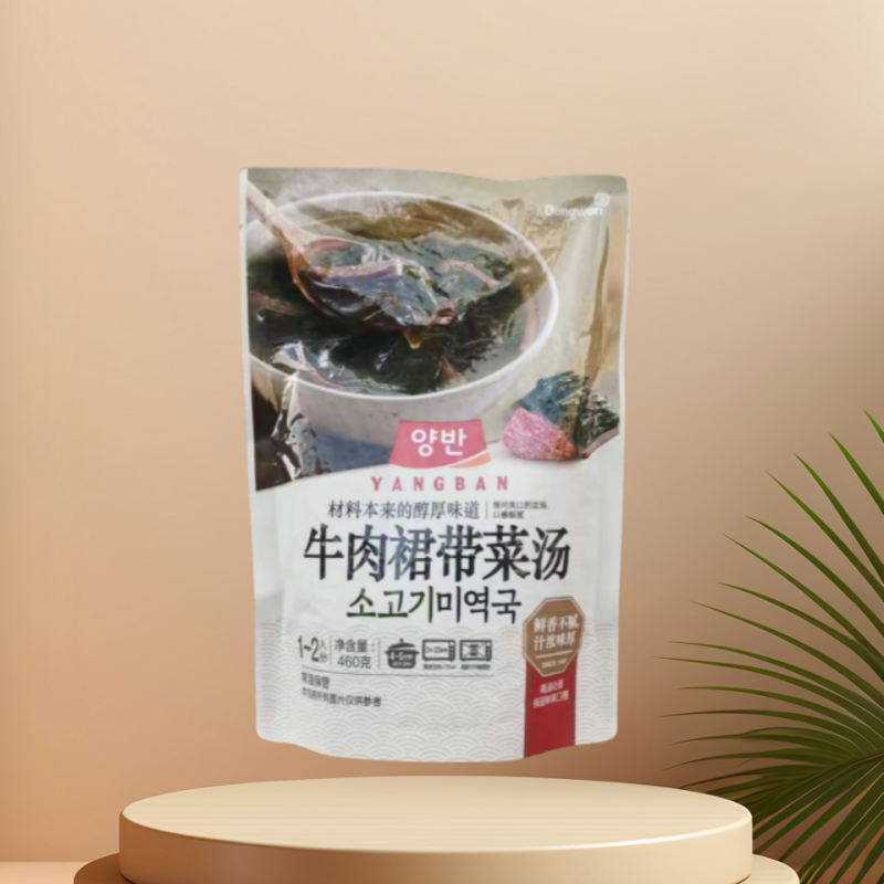 韩式牛肉萝卜汤牛肉裙带菜汤速食海带汤方便加热即食食品460g-图1