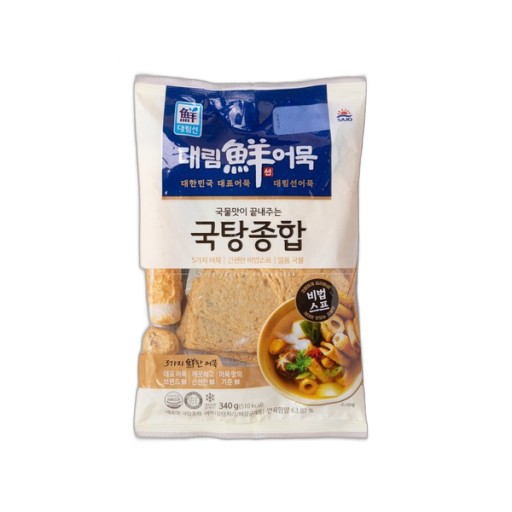 韩国进口鱼饼大林鲜汤用综合鱼饼 带汤调味料 340g韩式料理鱼饼汤