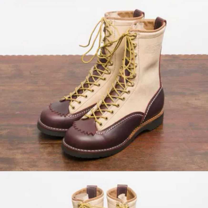 horween Cxl扇形鞋铲 鞋舌 短脸小白 whites boots wesco工装靴 - 图1