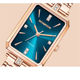 Baoduo simple and fashionable women's diamond-encrusted English watch waterproof