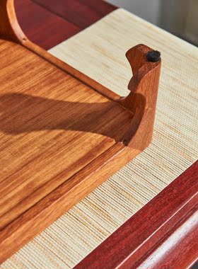 缅甸花梨木茶盘实木茶盘红木质水果盘家用功夫茶具长方形托盘