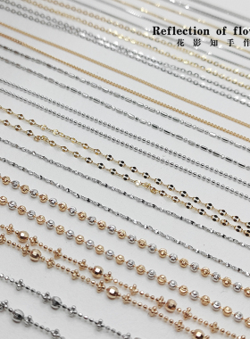 s925纯银满天星豆豆闪o盒仔万能项链45cm常规钻石仙女满天星项链