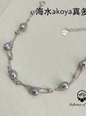 天然淡水珍珠手链女款简约风格