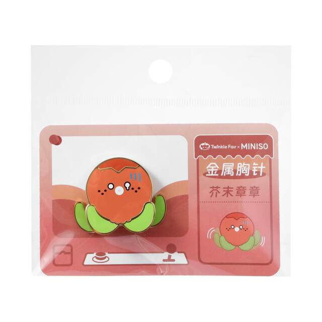 MINISO TWINKLE FAIR, ເຂັມຂັດໂລຫະມ່ວນໆທີ່ມີຮູບຮ່າງໜ້າຮັກ ແລະ ຫຼຽນທີ່ເອົາໄປນຳໄດ້.