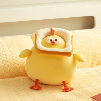 MINISO DunDun Chicken Series-Toast DunDun Chicken Doll Pillow ຂອງຂວັນ