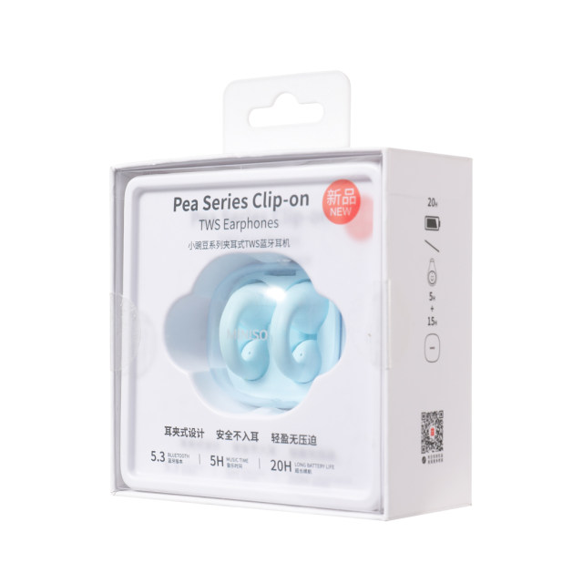 MINISO small pea series clip-on TWS Bluetooth headset H99 portable long-term wireless