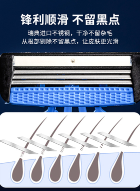 MINISO名创优品男女适用3层锋利剃须刀全身腿腋毛私处刮毛修剪器