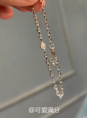 s925纯银爆闪泡泡钻圆球手链女