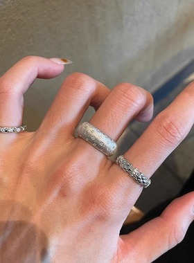 格菱缎带闪钻戒指女小众设计轻奢