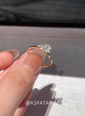 超闪细碎闪钻戒指女精致高级感