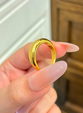 仿真黄金小克重泥鳅背面包戒指