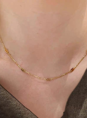 复古经典猪鼻子项链女轻奢小众