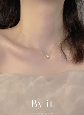 闪钻转运珠项链女夏2022年新款