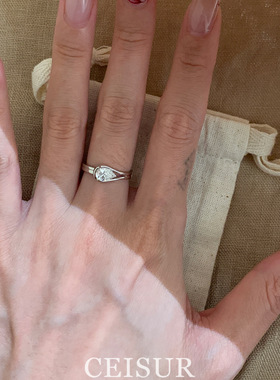 极简风水滴戒指轻奢小众时尚高级