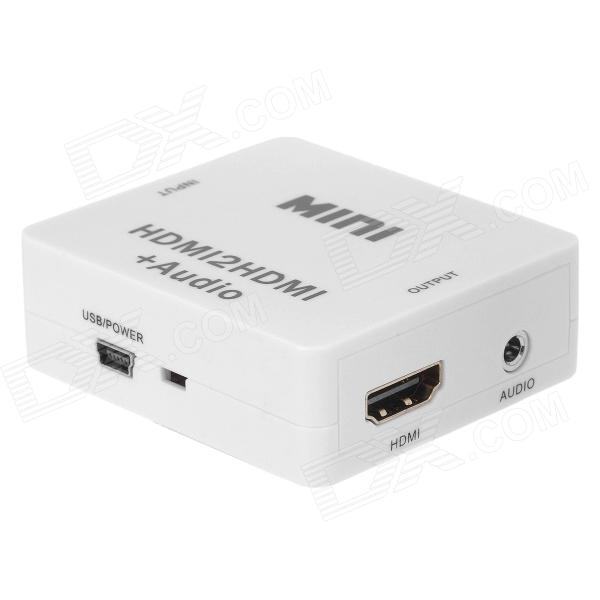 HDMI转HDMI 3.5音频分离器 HDMI to hdmi+audio解除HDCP解码器-图0